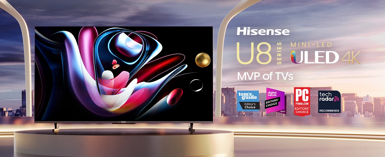 Hisense 75" U8 Series Mini-LED ULED 4K Google TV (75U8K)