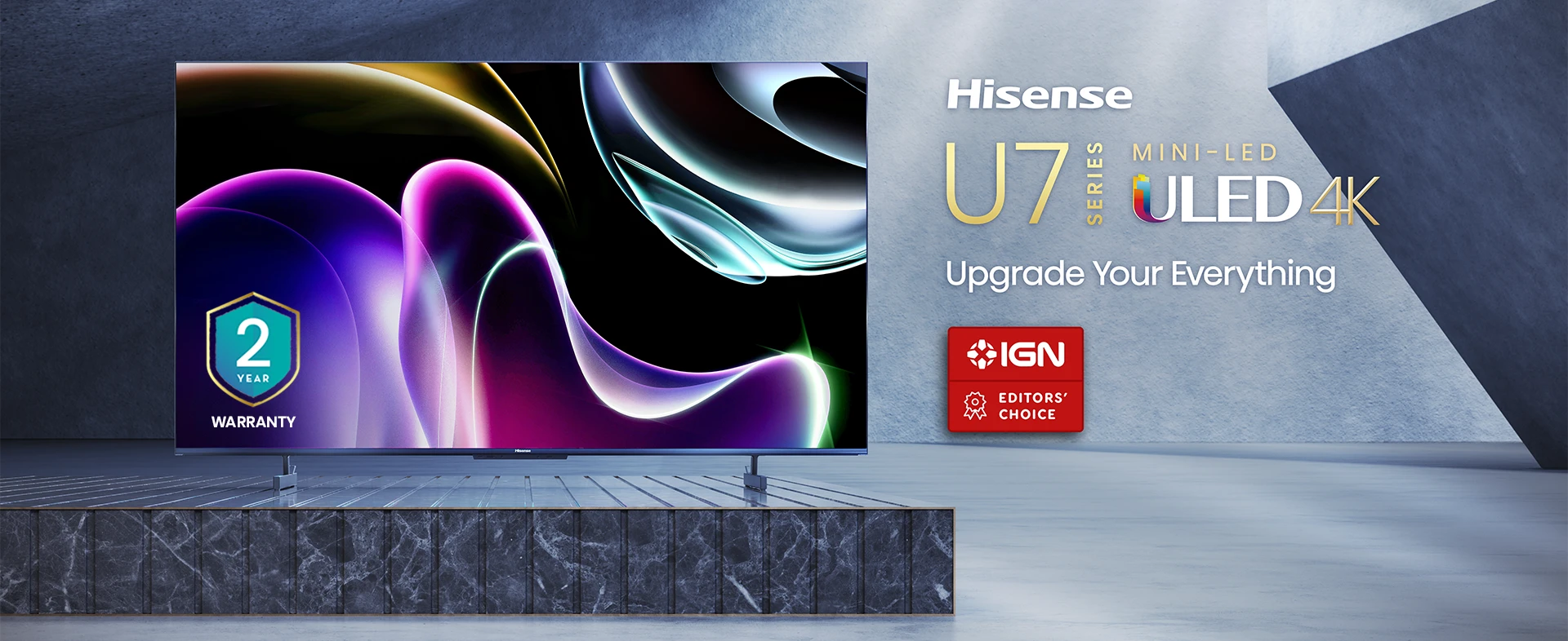 (55U7K) U7 Series ULED Google 4K Mini-LED Hisense TV 55\